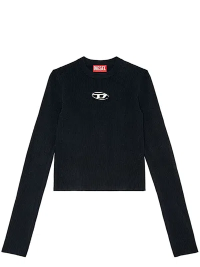 Diesel Uncutie T-shirt With Cut-out Detail In Black