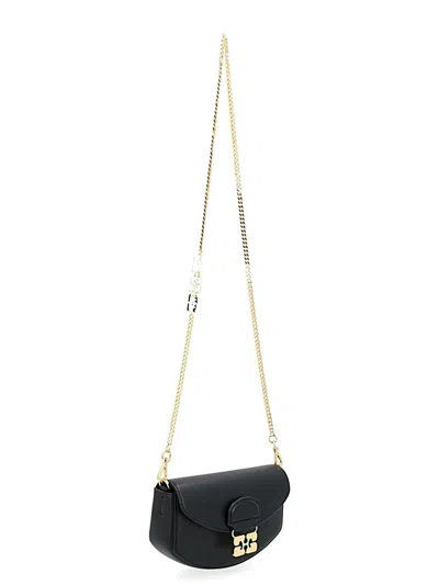 Ganni Apo-g Wallet On Chain In Black