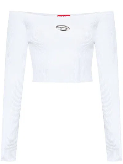 Diesel Max Mara Wool Blend Clothing Jackets In White