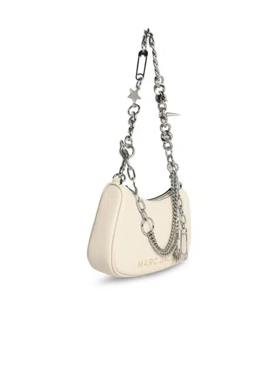 Marc Jacobs 'the Shoulder' Cotton Leather Bag In White
