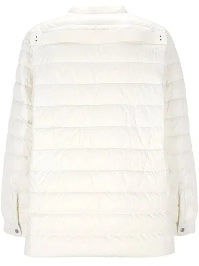 Moncler Rick Owens Outerwear Jacket Mu02d2f01 In White