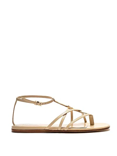 Palm Angels Shoes In Gold