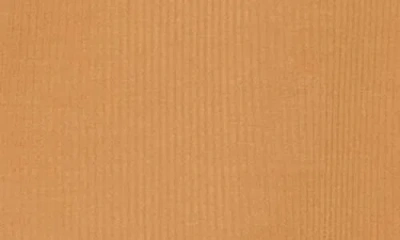 Dkny Highline Ribbed Half-zip Pullover In Brown