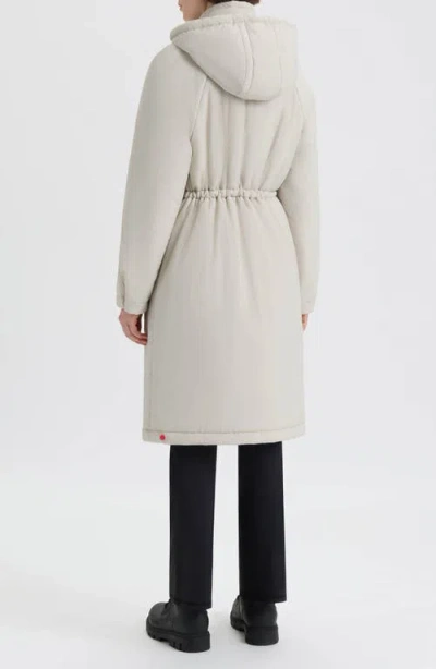 Hunter Isabelle Water Repellent Crinkle Padded Coat In White