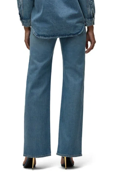 Hudson Jeans Kelli Ripped Low Rise Loose Straight Leg Jeans In Blue