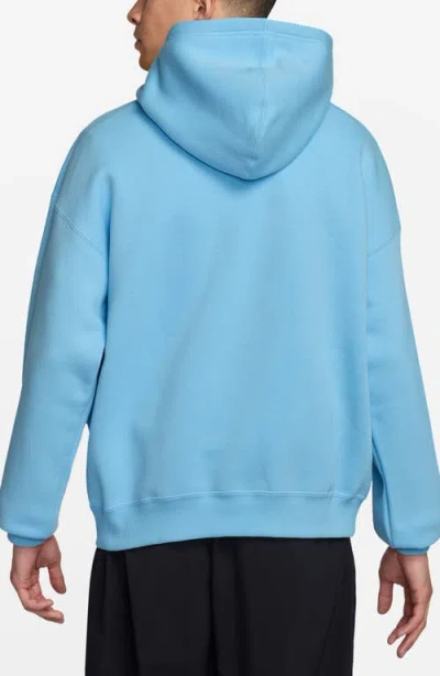 Jordan Brooklyn Oversize French Terry Hoodie In Blue