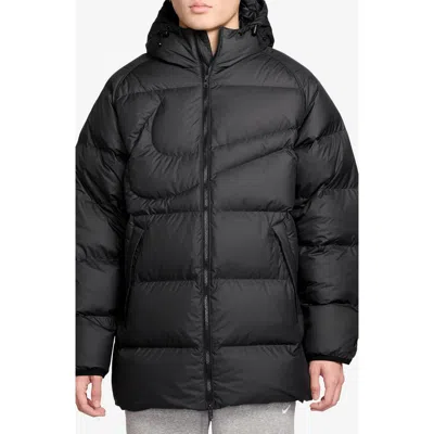 Nike Club Therma-fit Parka In Black