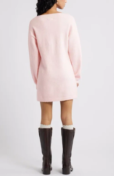 Bp. Sweater Minidress In Pink