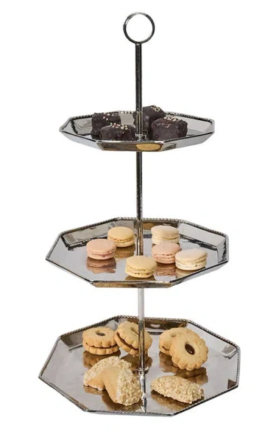 Juliska Graham 3-tier Serving Tray In Metallic