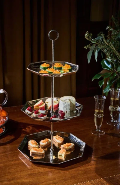 Juliska Graham 3-tier Serving Tray In Metallic