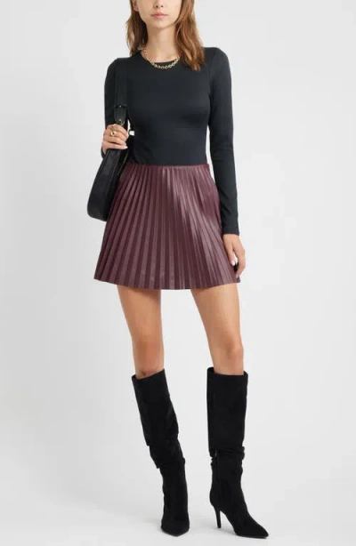 Open Edit Ariana Pointed Toe Knee High Boot In Black