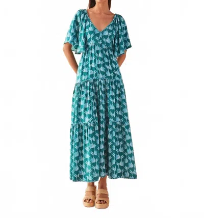 Omika Holis Maxi Dress In Nicobar Mantis In Multi