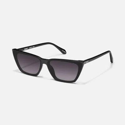 Quay Bad Habit Sunglasses In Black/smoke In Black