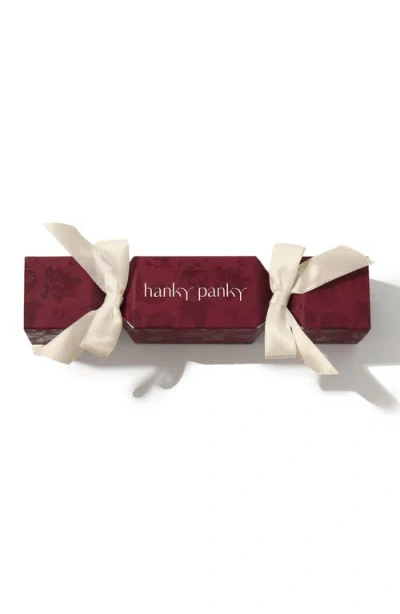 Hanky Panky Holiday Cracker Original Rise Thong In Red