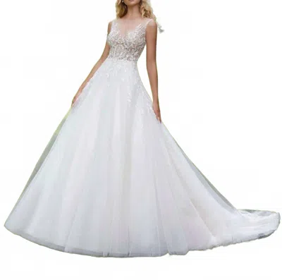 Morilee Paladia Diamante And Pearl Dress In Ivory In White