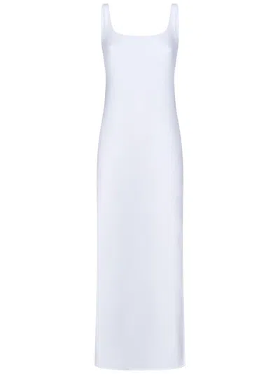 Fisico Cristina Ferrari Maxi Dress With Side Slit In White