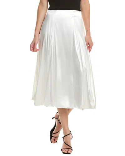 Rouge &  Solid Midi Skirt In White