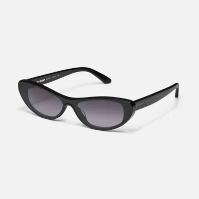 Quay Women's Slate Sunglasses In Black/smoke In Black