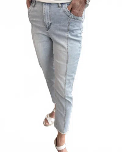 Coco And Ginger Club Jeans In Light Blue Wash In Blue