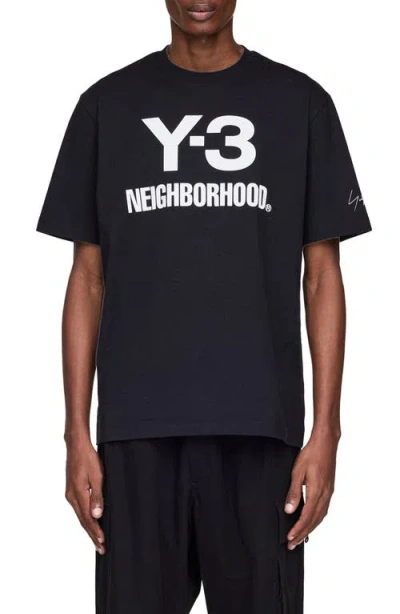 Y-3 Neighborhood Graphic Short Sleeve T-shirt In Black