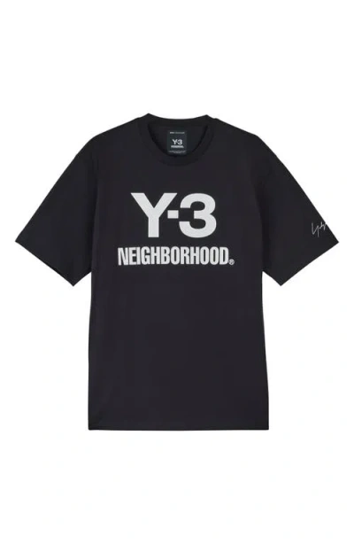 Y-3 Neighborhood Graphic Short Sleeve T-shirt In Black