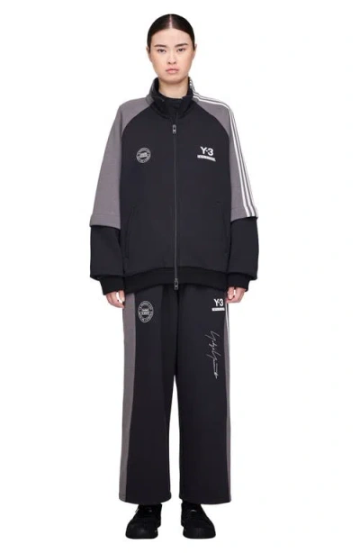 Y-3 X Neighborhood Cotton Blend Track Jacket In Black