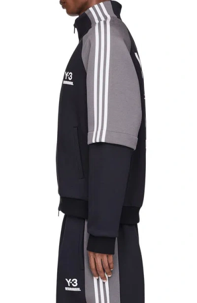 Y-3 X Neighborhood Cotton Blend Track Jacket In Black