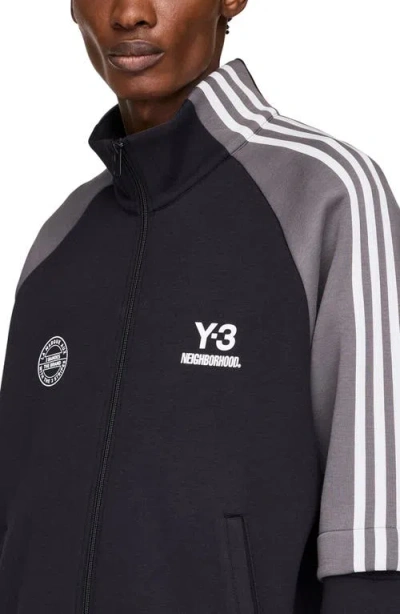 Y-3 X Neighborhood Cotton Blend Track Jacket In Black