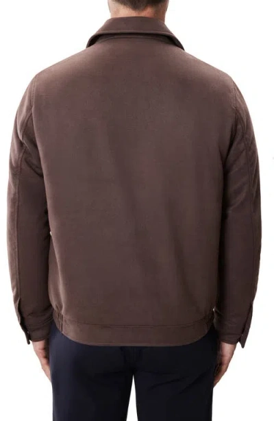 Robert Barakett Anders Cargo Pocket Zip-up Jacket In Brown