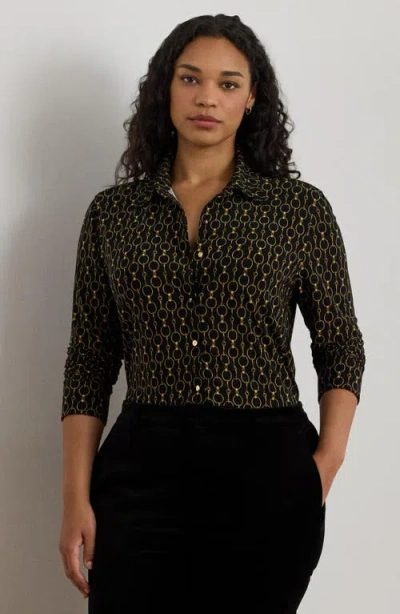 Ralph Lauren Lauren  Chains Slim Fit Button-up Shirt In Multi