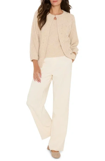 Nic + Zoe Nic+zoe Cozy Nep Metallic Sweater Tank In Neutral