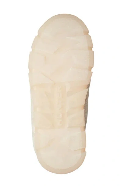 Hunter Maran Waterproof High Pile Fleace Boot In Neutral