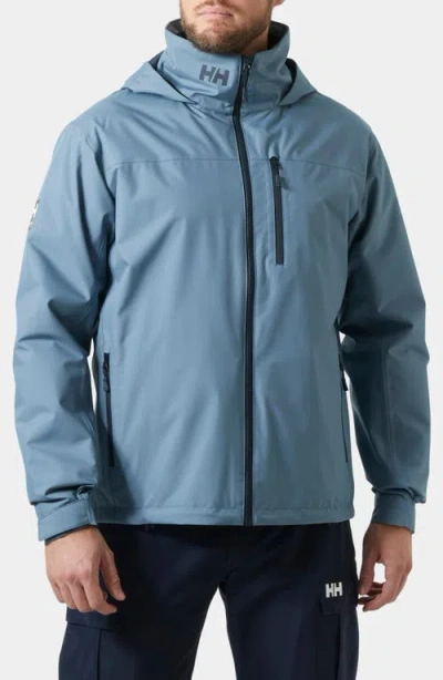 Helly Hansen Hooded Crew 2.0 Waterproof Midlayer Sailing Jacket In Blue