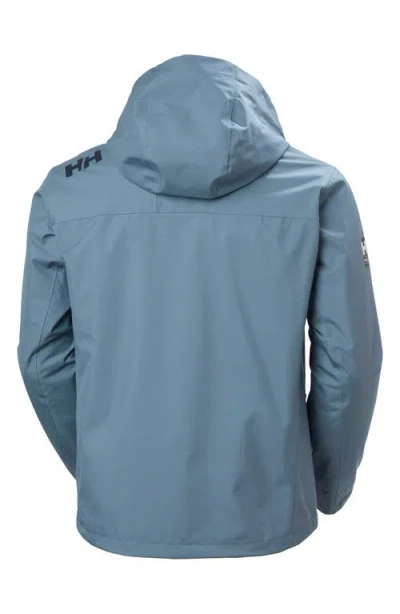 Helly Hansen Hooded Crew 2.0 Waterproof Midlayer Sailing Jacket In Blue
