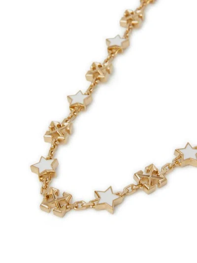 Off-white Star Arrow Necklace In Gold