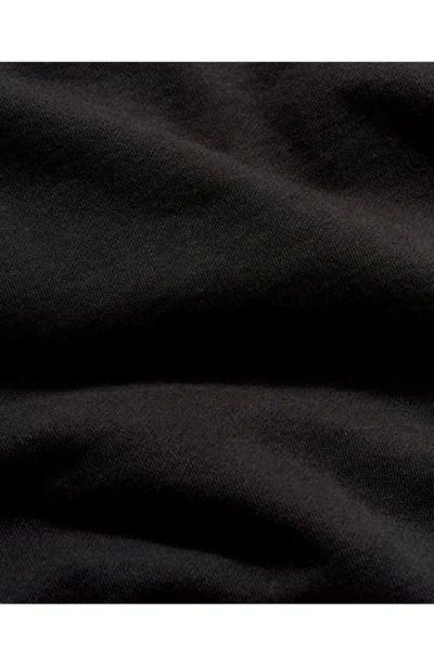 Billy Reid Dover Crewneck Sweatshirt With Leather Elbow Patches In Black