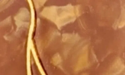 Solar Eclipse Hand Painted Bow Puppy Claw Clip In Brown