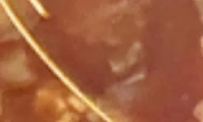 Solar Eclipse Hand Painted Bow Croissant Claw Clip In Brown