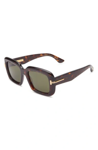 Tom Ford 53mm Square Sunglasses In Brown