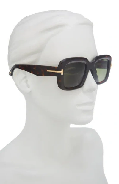 Tom Ford 53mm Square Sunglasses In Brown