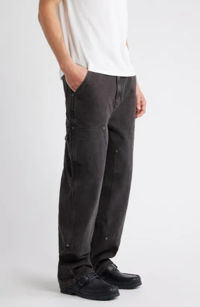 Elwood Industry Cotton Canvas Carpenter Pants In Black
