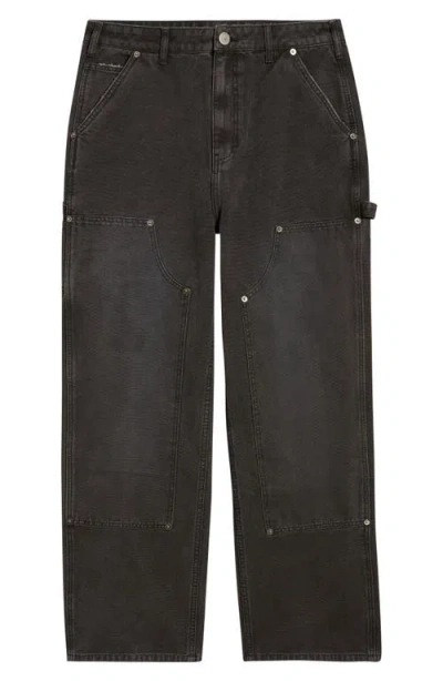 Elwood Industry Cotton Canvas Carpenter Pants In Black