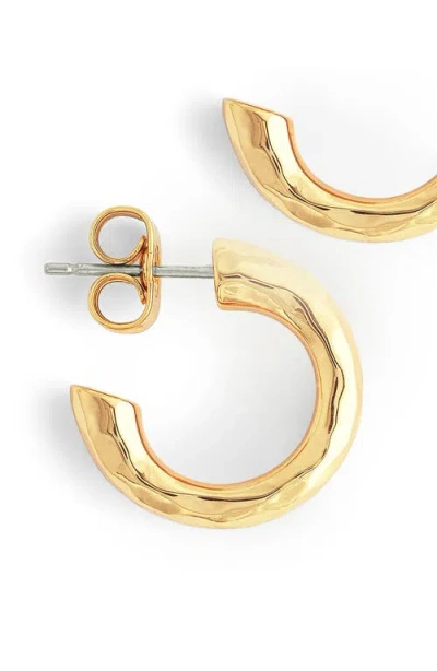 Anabel Aram Jewelry Farrier Chunky Huggie Hoop Earrings In Gold