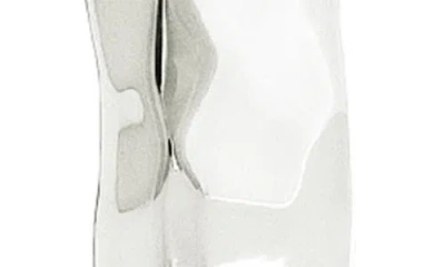 Anabel Aram Jewelry Medium Farrier Hoop Earrings In Silver