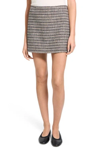 Theory Tweed Miniskirt In Multi