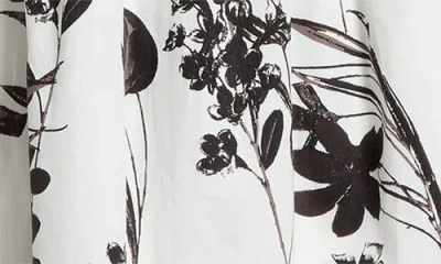 Sugarlips Leiden Floral Puff Sleeve Dress In Multi