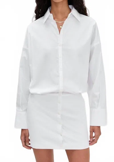 Staud Cynthia Dress In White In White