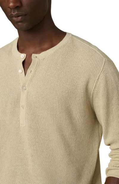 Joe's Cotton & Linen Henley Sweater In Neutral