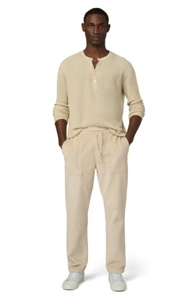 Joe's Cotton & Linen Henley Sweater In Neutral