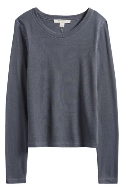 Allsaints Rina Long Sleeve T-shirt In Gray